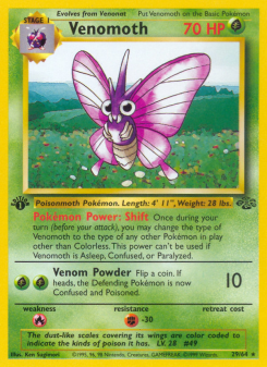 Venomoth - pokemon TCG Card