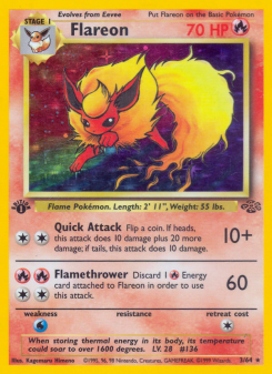 Flareon - pokemon TCG Card
