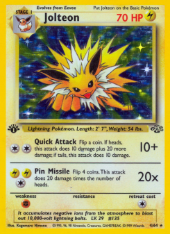 Jolteon - pokemon TCG Card