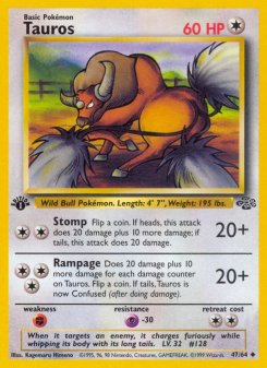 Tauros - pokemon TCG Card