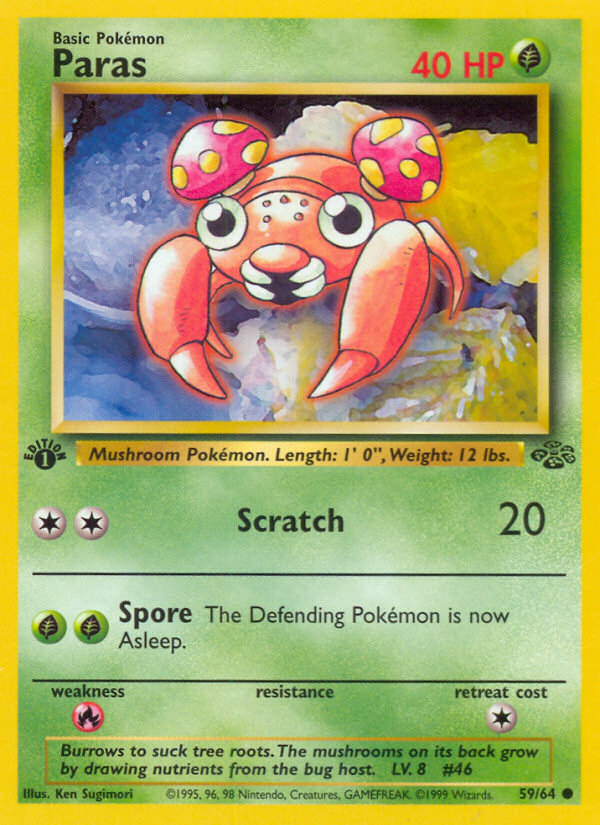 Paras - Pokémon TCG Card