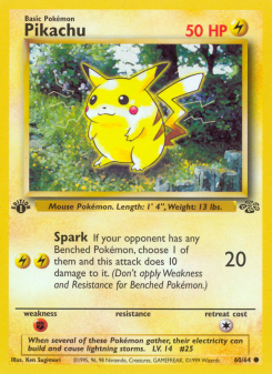 Pikachu - pokemon TCG Card