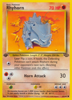 Rhyhorn - pokemon TCG Card