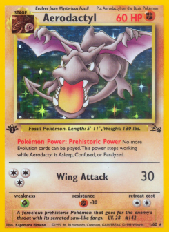 Aerodactyl - pokemon TCG Card