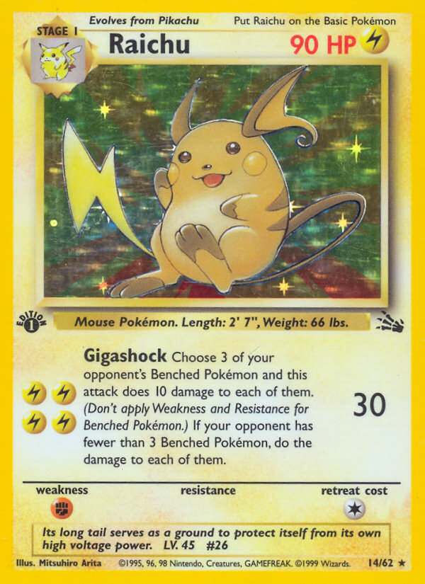 Raichu - Pokémon TCG Card