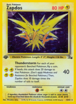Zapdos - pokemon TCG Card