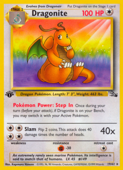 Dragonite - pokemon TCG Card