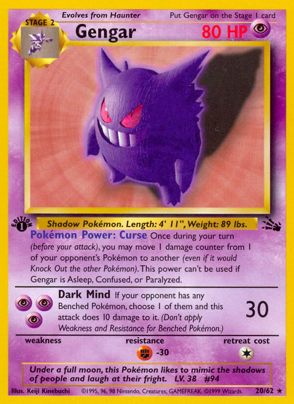 Gengar - Pokémon TCG Card