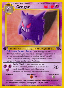 Gengar - pokemon TCG Card
