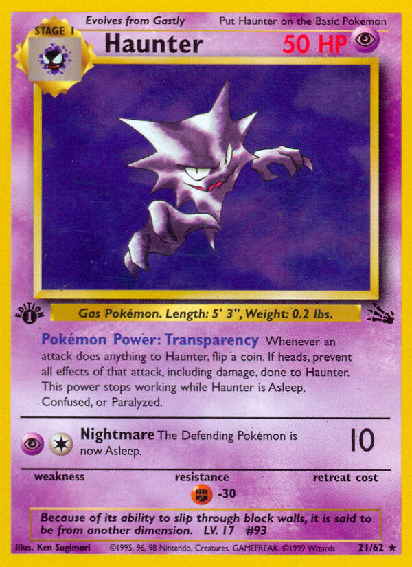 Haunter - Pokémon TCG Card