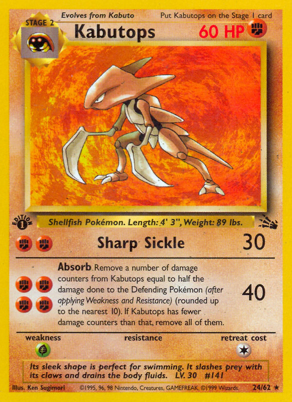 Kabutops - Pokémon TCG Card