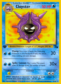 Cloyster - pokemon TCG Card