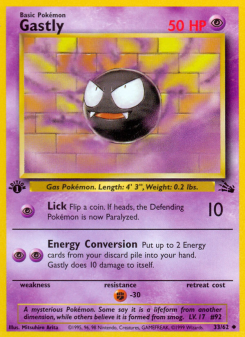 Gastly - pokemon TCG Card