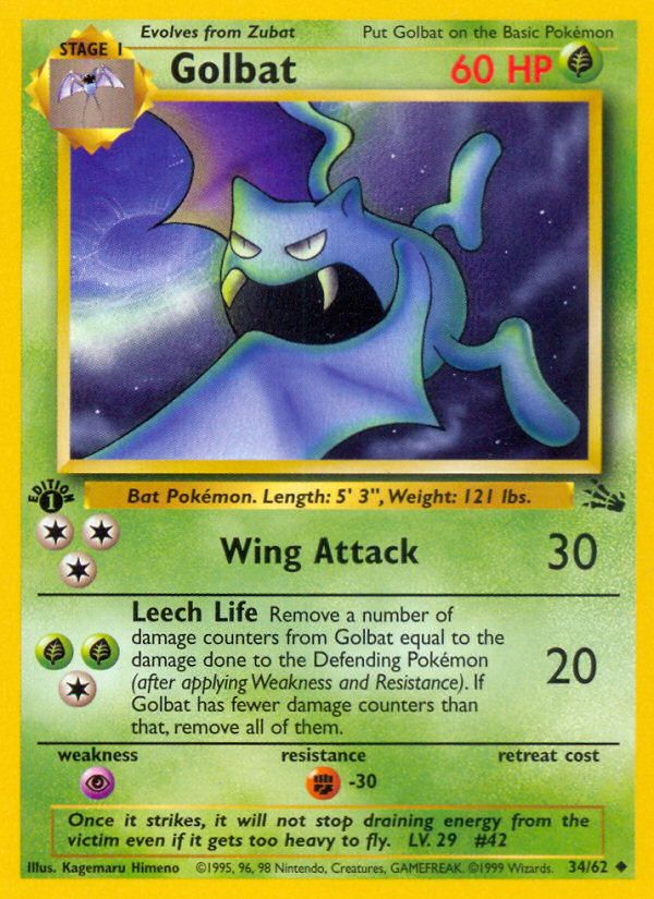Golbat - Pokémon TCG Card
