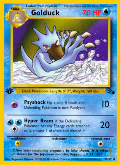 Golduck - pokemon TCG Card