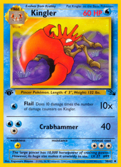 Kingler - pokemon TCG Card