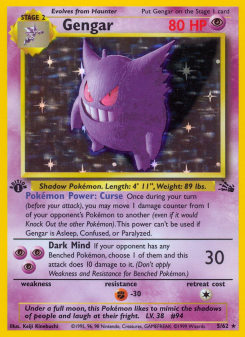 Gengar - pokemon TCG Card