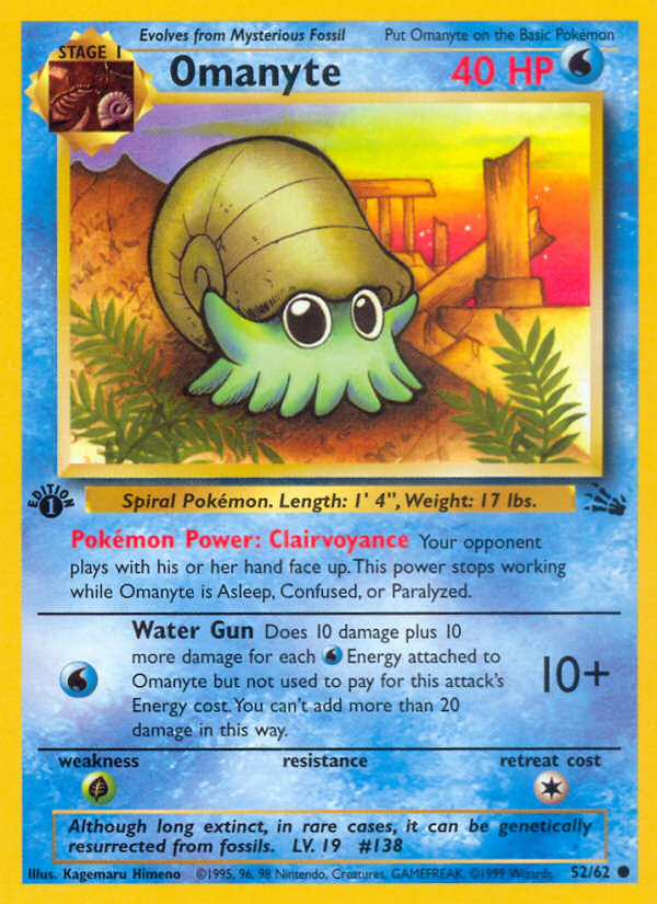 Omanyte - Pokémon TCG Card