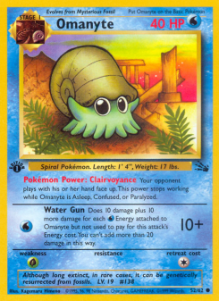 Omanyte - pokemon TCG Card