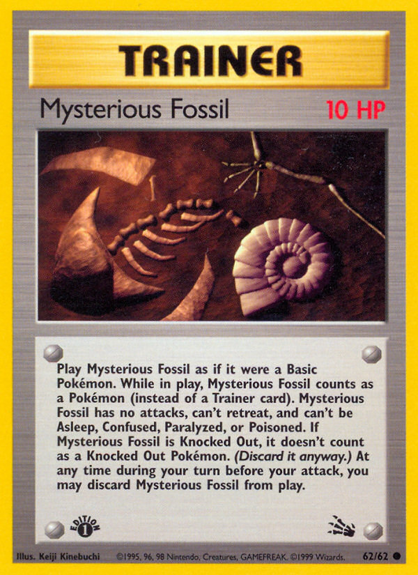 Mysterious Fossil - Pokémon TCG Card