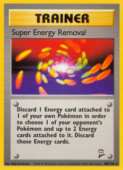 Super Energy Removal - pokemon TCG Card