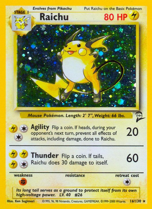 Raichu - Pokémon TCG Card