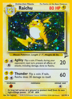 Raichu - pokemon TCG Card