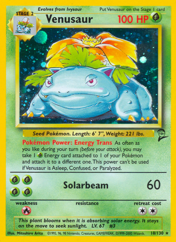 Venusaur - Pokémon TCG Card