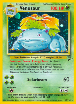 Venusaur - pokemon TCG Card