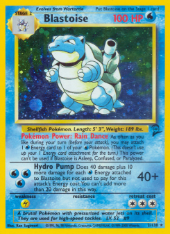 Blastoise - pokemon TCG Card