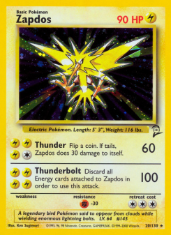 Zapdos - pokemon TCG Card