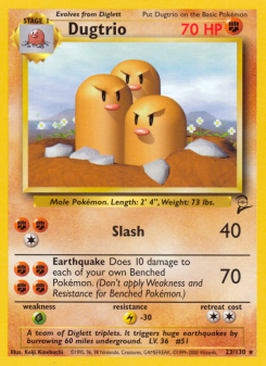 Dugtrio - pokemon TCG Card