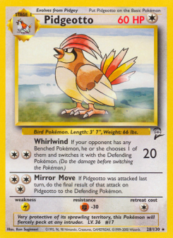 Pidgeotto - pokemon TCG Card