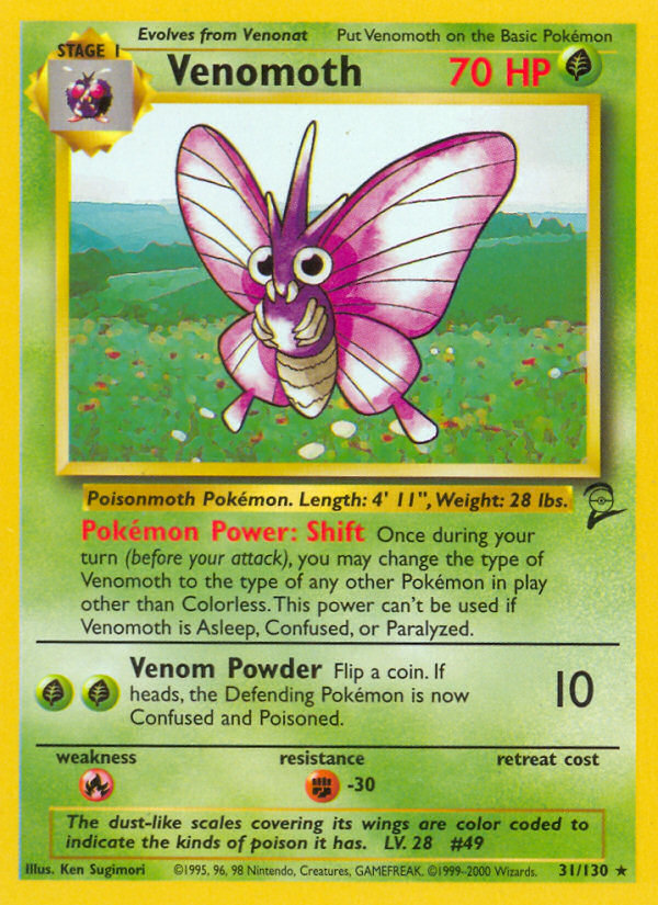 Venomoth - Pokémon TCG Card