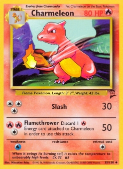 Charmeleon - pokemon TCG Card