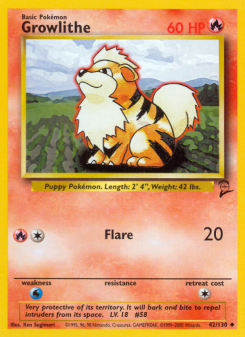Growlithe - pokemon TCG Card