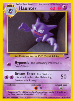 Haunter - pokemon TCG Card