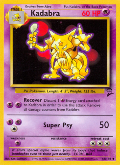 Kadabra - pokemon TCG Card