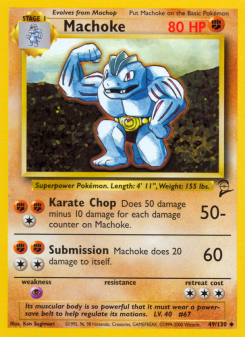 Machoke - pokemon TCG Card