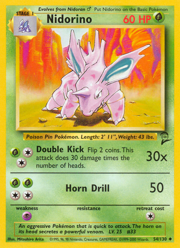 Nidorino - Pokémon TCG Card