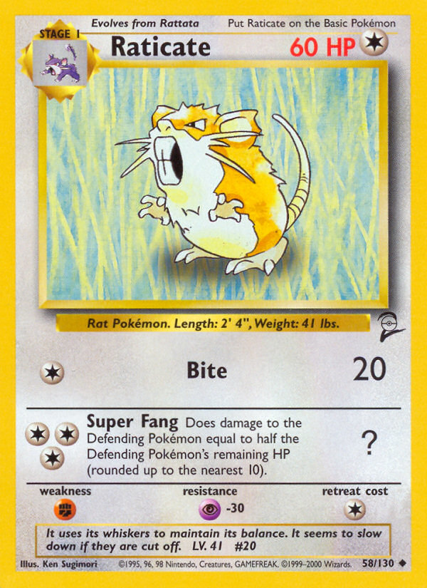 Raticate - Pokémon TCG Card