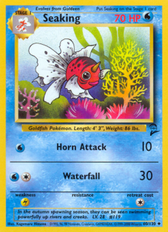 Seaking - pokemon TCG Card