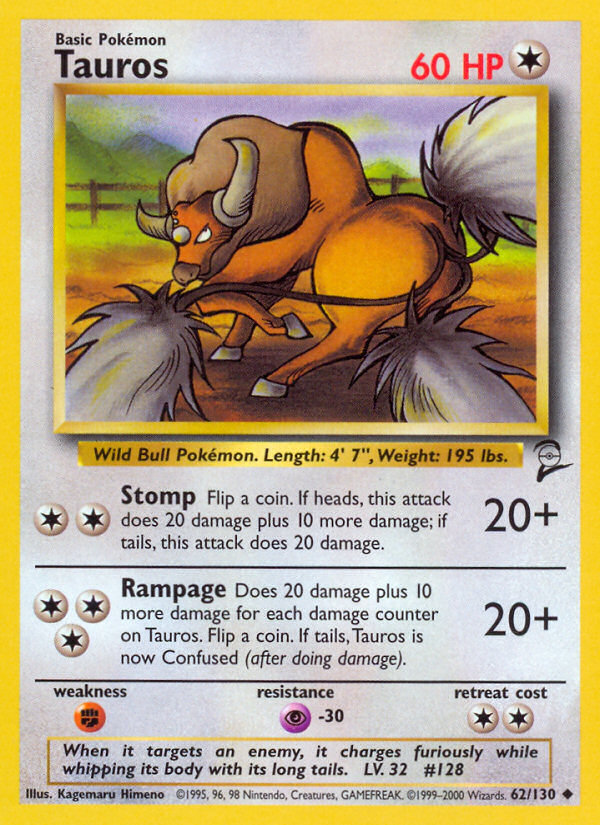 Tauros - Pokémon TCG Card