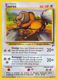 Tauros - pokemon TCG Card