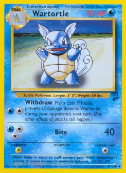 Wartortle - pokemon TCG Card