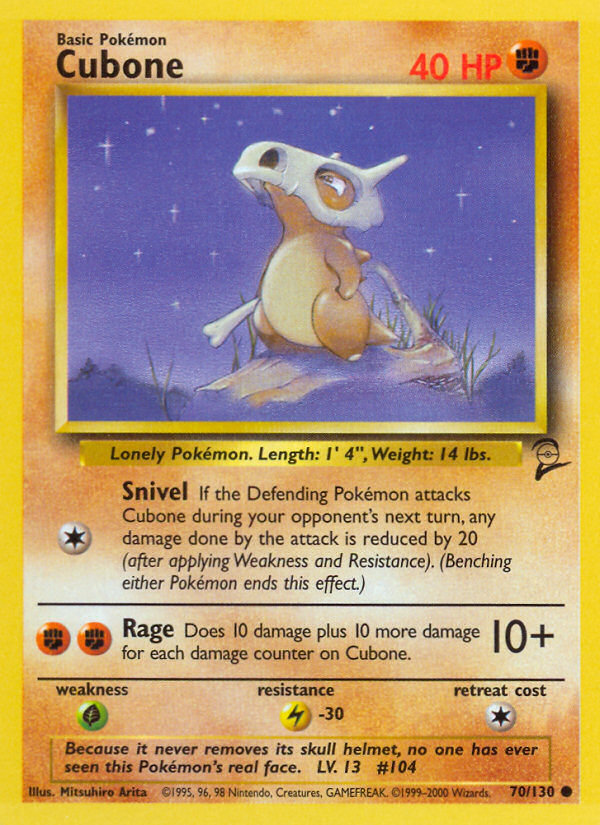 Cubone - Pokémon TCG Card