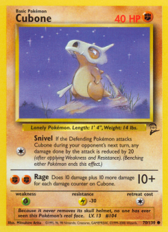 Cubone - pokemon TCG Card