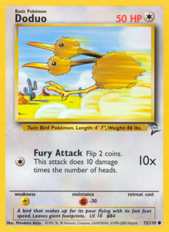 Doduo - pokemon TCG Card