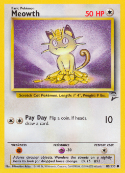 Meowth - pokemon TCG Card