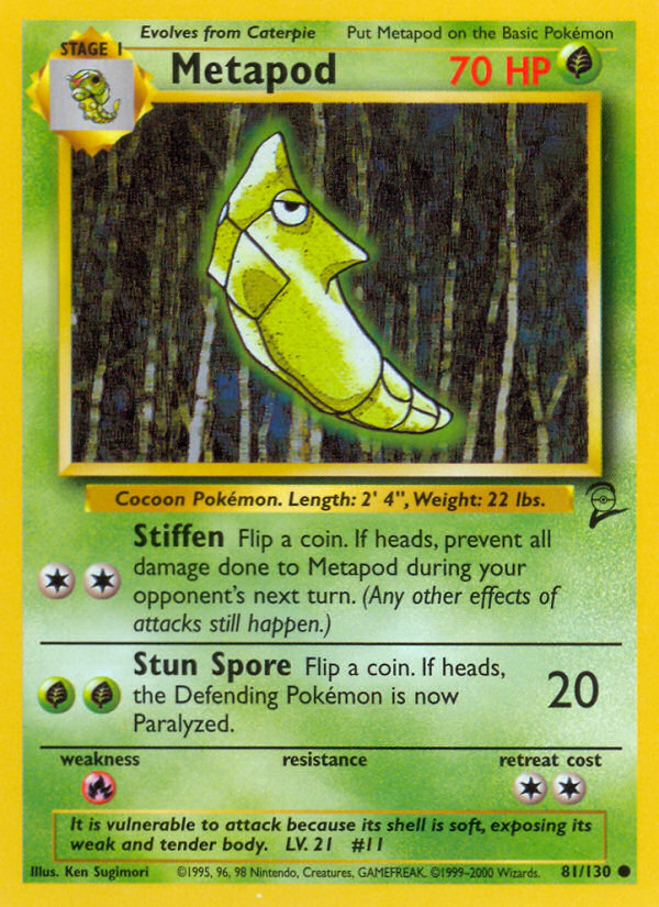 Metapod - Pokémon TCG Card